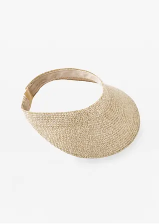 Visor in beige von vorne - bonprix