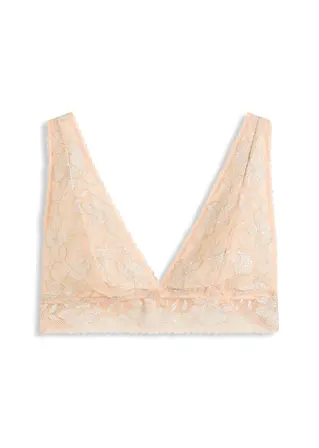 Bralette ohne Bügel in rosa von vorne - bonprix