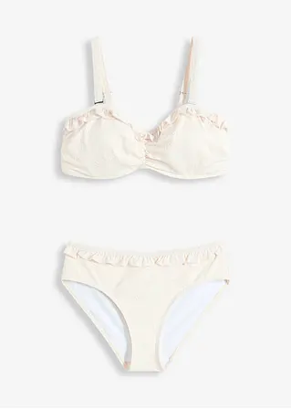 Bügel Bikini (2-tlg.Set) in beige von vorne - bonprix