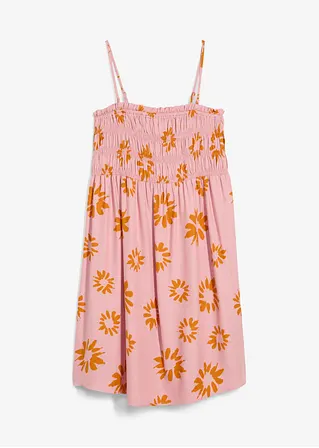 Bandeau-Kleid aus softer Viskose in rosa von vorne - bonprix