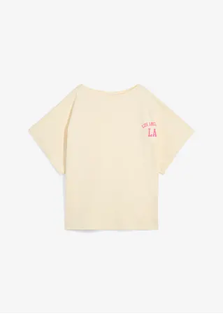 Oversize-Shirt in weiß von vorne - bonprix