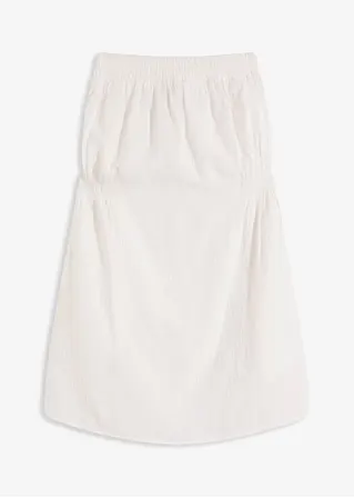 Musselin Strandkleid in weiß von vorne - bonprix