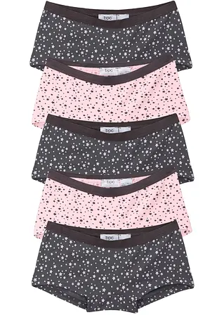 Panty (5er-Pack) in grau von vorne - bonprix