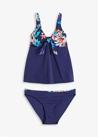 Tankini (2-tlg.Set) in blau von vorne - bonprix