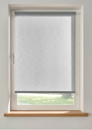 Sichtschutzrollo mit Struktur in grau - bonprix