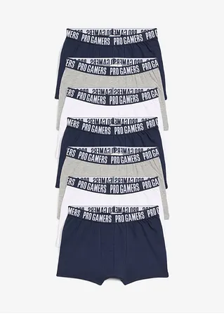 Boxershorts (7er Pack) in weiß von vorne - bonprix
