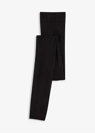 Formende „Anti Scheuer“ Leggings mit Komfortbündchen und kühlendem Polyamid 30den in schwarz von vorne - bonprix