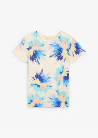 T-Shirt aus Bio Baumwolle in beige von vorne - bonprix