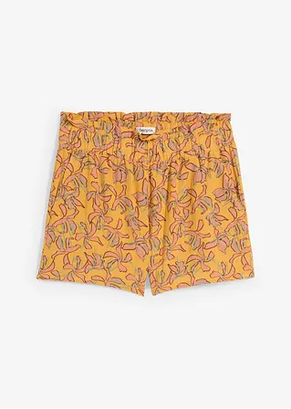 Shorts aus Baumwoll-Viskose Mix in orange von vorne - bonprix
