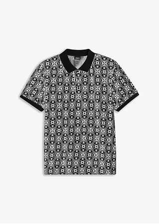 Poloshirt aus Bio-Baumwolle, Kurzarm in beige von vorne - bonprix