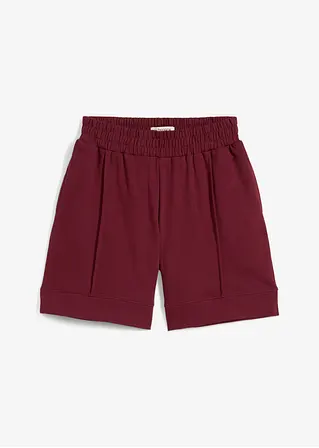 Weite Sweat-Shorts in rot von vorne - bonprix