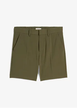 Elegante Shorts, Relaxed Fit in grün von vorne - bonprix