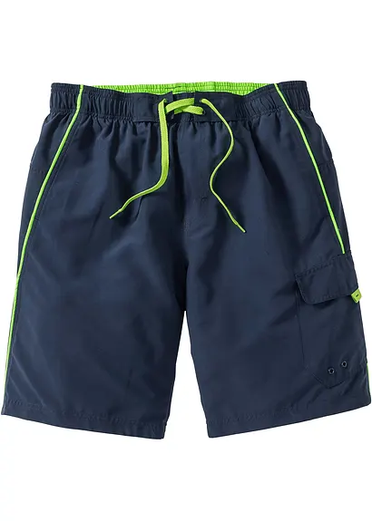 Bedeshorts Herren in blau von vorne - bonprix