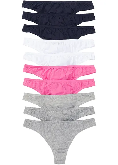 String (10er Pack) in grau - bonprix
