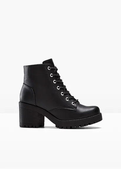 Schnür Boot in schwarz - bonprix