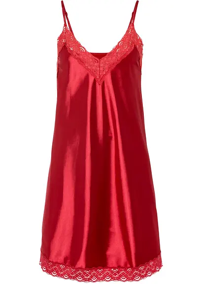 Negligé in rot von vorne - bonprix