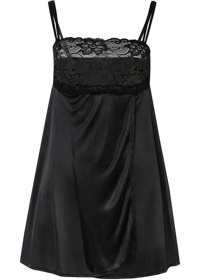 Negligé in schwarz von vorne - bonprix