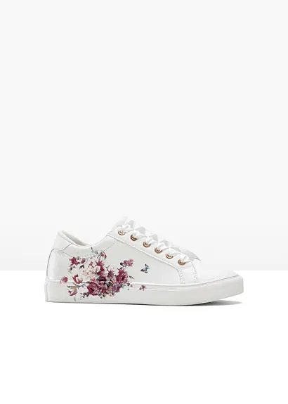 Sneaker in weiß - bonprix
