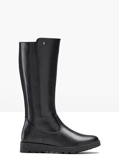 Weitschaftstiefel in schwarz - bonprix