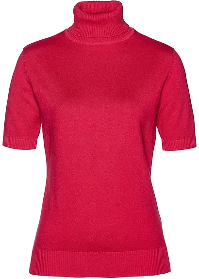 Pullover in rot von vorne - bonprix