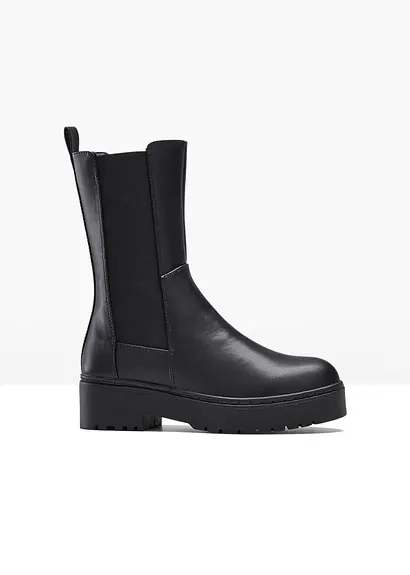 Stiefel in schwarz von vorne - bonprix
