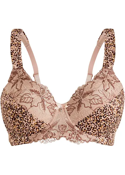 Minimizer BH mit Bügel in beige von vorne - bonprix