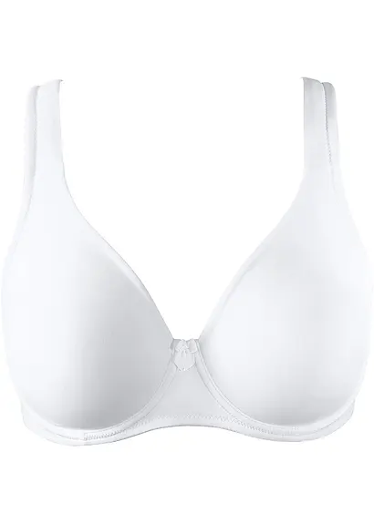 T-Shirt BH mit Bügel in weiß von vorne - bonprix