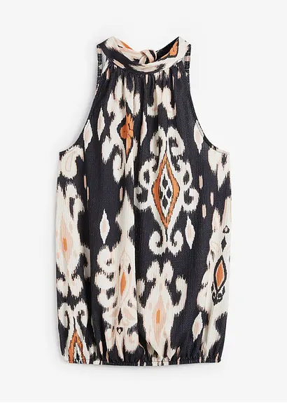 Top in schwarz von vorne - bonprix