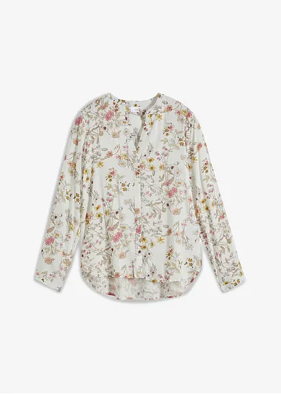 Bluse in weiß von vorne - bonprix