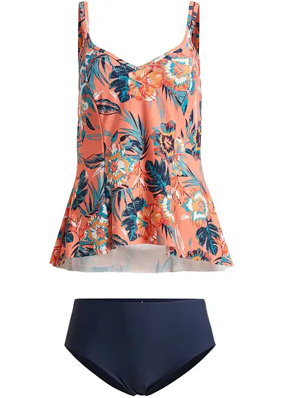 Tankini (2-tlg.Set) in orange von vorne - bonprix