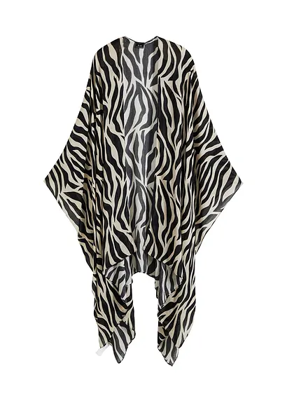 Poncho in schwarz - bonprix