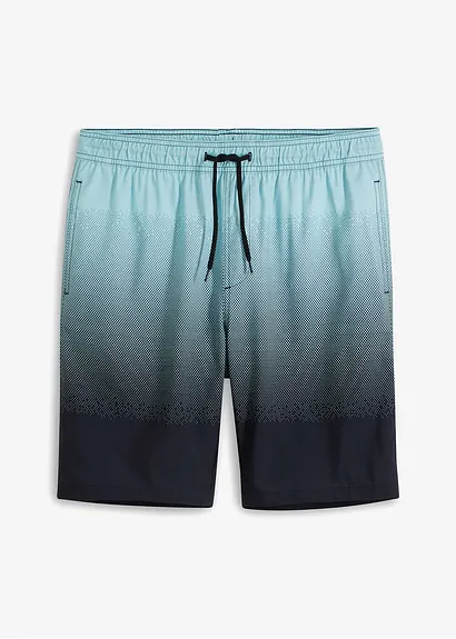 Badeshorts Herren in blau von vorne - bonprix