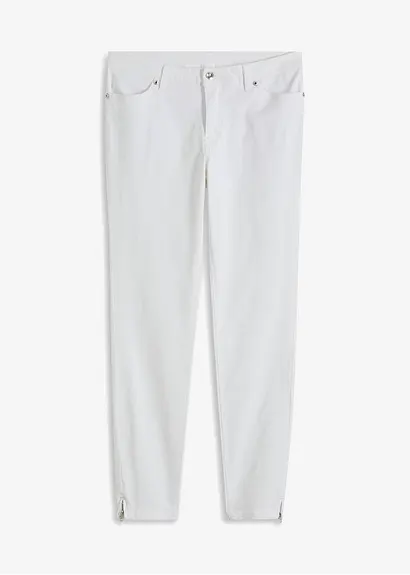 Skinny-Jeans in weiß von vorne - bonprix