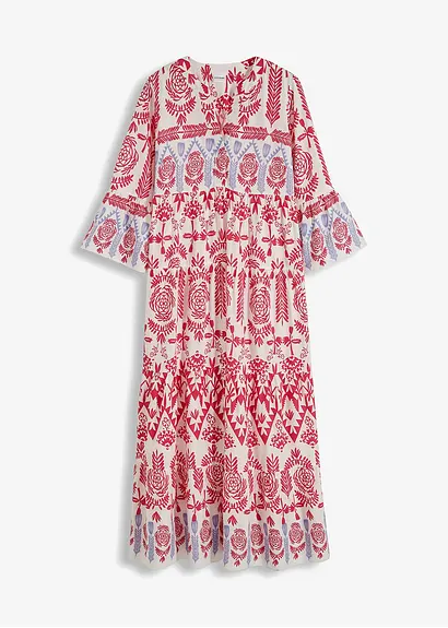 Maxikleid in weiß von vorne - bonprix