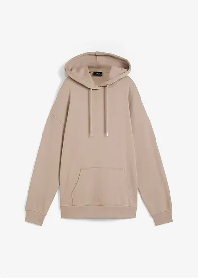 Oversize Hoodie in braun von vorne - bonprix