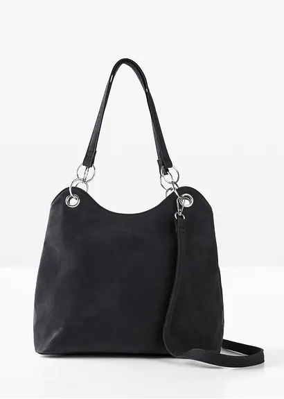 Handtasche in schwarz von vorne - bonprix