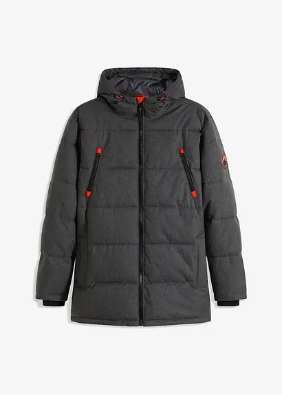 wasserdichte Funktions-Jacke in grau von vorne - bonprix