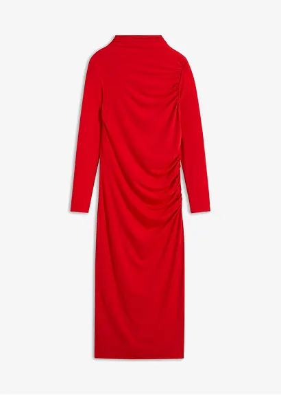 Midikleid in rot von vorne - bonprix