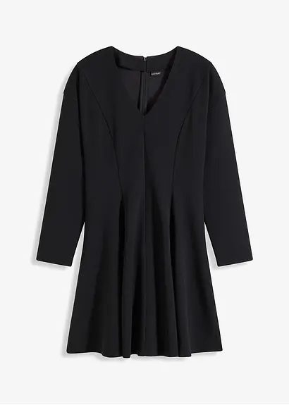Minikleid in schwarz von vorne - bonprix