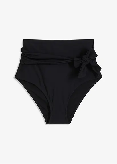 Shape High-Waist Bikinihose starke Formkraft in schwarz von vorne - bonprix