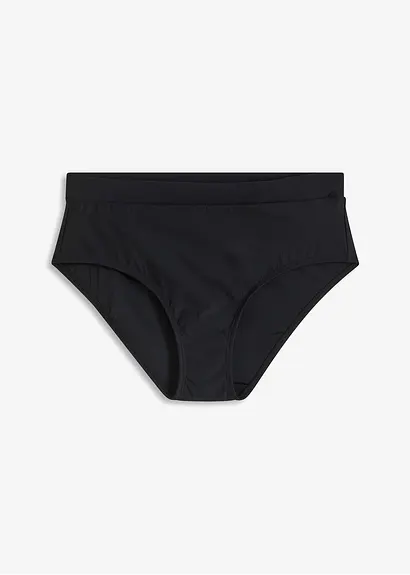 Shape Maxi-Bikinihose leichte Formkraft in schwarz von vorne - bonprix