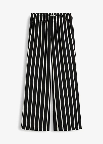 Schlupfhose in schwarz von vorne - bonprix