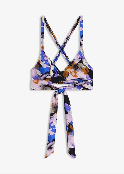Bikini Oberteil in schwarz von vorne - bonprix