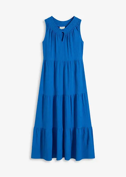 Jerseykleid in blau von vorne - bonprix