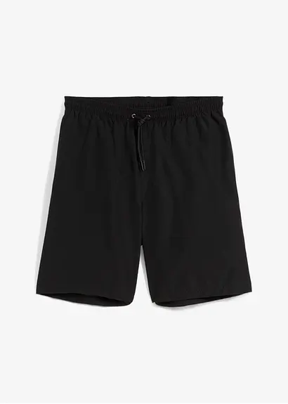 Badeshorts in schwarz von vorne - bonprix