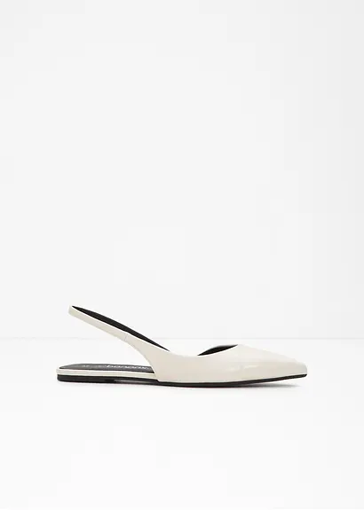 Sling Ballerina in weiß - bonprix