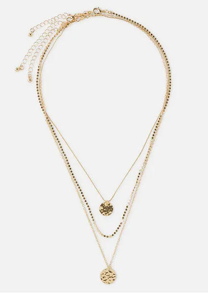 Kette (3-tlg. Set) in gold von vorne - bonprix