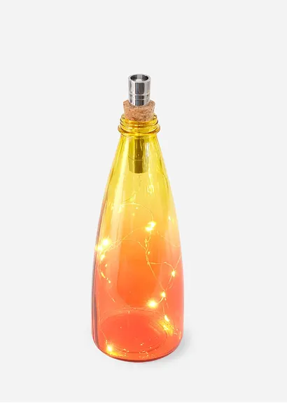 LED-Deko Flasche in rot von vorne - bonprix