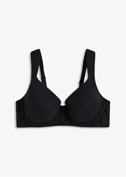 Schalen-BH aus softem Modal in schwarz von vorne - bonprix