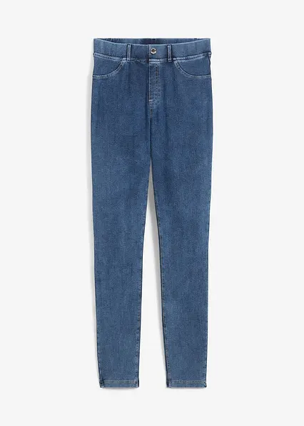 Leggings in Jeansoptik in blau von vorne - bonprix